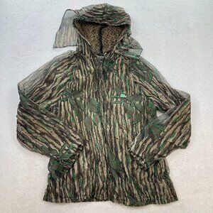 Shannon's Realtree Bug Tamer Men's Camo Mesh Net Hooded Zip Jacket USA Size XL